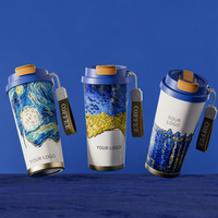 Thermos en titane pur moderne de grande capacité, isolation thermique de 6 à 12 heures, anti-fuite, léger, écologique, boîte cadeau