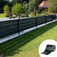 Cinta de PVC Verde de 19 cm x 35 m, Rollo de Cinta para Cercas de Jardín, Tira de Privacidad, Sichtschutzstreifen para Seguridad del Patio y Cercas de Rancho