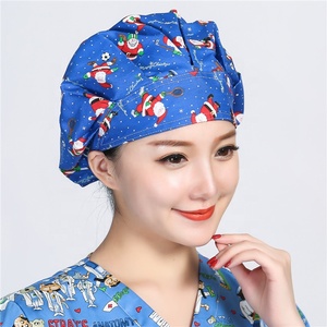 Nuovo cappello da scrub stampa cappello da sala operatoria cappelli da medico di bellezza da lavoro in cotone per animali domestici dentista - Product Image 4