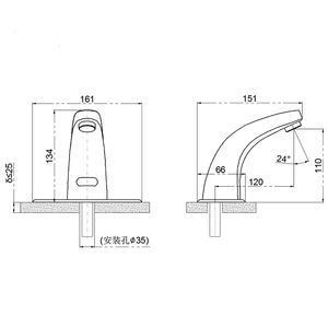 حوض صنبور مياه ذكي الأكثر مبيعًا في CE صنبور مياه ذكي بدون لمس صنبور مياه للحمام حنفيات أوتوماتيكية ذكية رخيصة - Product Image 2