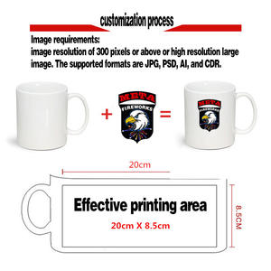 Ensemble de tasses à café et thé en céramique, pour fête, mariage, bière, Logo personnalisé, cible de temps, nourriture, mariage, couleur, cadeau - Product Image 4