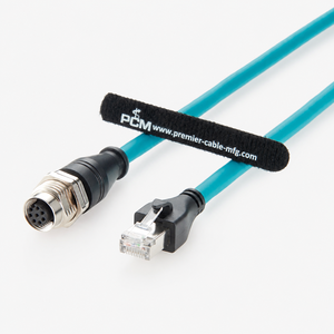 M12 A-Code <span class=keywords><strong>8</strong></span>-<span class=keywords><strong>Pin</strong></span> Buchse auf RJ45 Stecker CAT6A SFTP Abgeschirmtes Panelmontage-Schottwandkabel für GigE Vision Industrielles Ethernet 1Gbps - Product Image 5