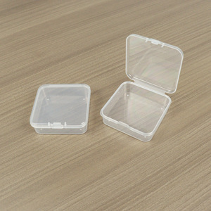 <b>Small</b> Plastic <b>Storage</b> <b>Box</b> 8.5x8.5x2.5cm With Lid For Jewelry Screw Fish Hook Bead Organizer Desktop Container - Product Image 2