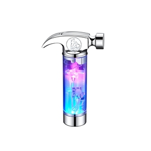 Briquet torche à jet en métal 3D en relief Dragon, rechargeable, LED, coupe-vent, flamme rouge, au gaz <span class=keywords><strong>butane</strong></span> - Product Image 6