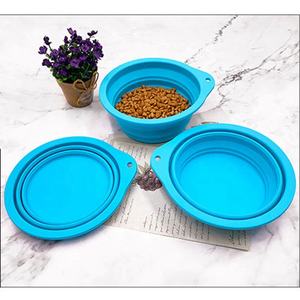 Bol pliable en silicone pour animaux de compagnie, très vendu, compatible lave-vaisselle, qualité alimentaire, portable, bol de voyage pliable en silicone pour animaux de compagnie - Product Image 3