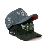Casquette de baseball pour homme en coton suédé avec broderie 3D de haute qualité, visière incurvée, 5 panneaux, casquette de sport, gorras
