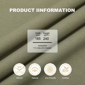 Tissus mélangés tricotés ChaoPai, 71% coton, 29% polyester, <span class=keywords><strong>largeur</strong></span> 185 cm, <span class=keywords><strong>240</strong></span> GSM, tissus textiles en coton/polyester pour vêtements - Product Image 2