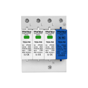 AC SPD <span class=keywords><strong>3P</strong></span> + NPE 40KA 50KA T1 T2 385V 275V 255V dispositivo di protezione contro i fulmini a bassa tensione - Product Image 1