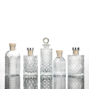 50Ml 100Ml 150Ml 200Ml Đá Lửa Trong Suốt Chai Nước Hoa Thủy Tinh Sang Trọng Trong Nhà Chai Khuếch Tán Sậy Thơm Trang Trí - Product Image 1