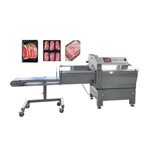 Máquina rebanadora de tocino apilada en piezas o continua Máquina cortadora de rebanadas de queso y carne