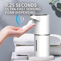 Dispensador de Jabón Portátil Recargable, Mini, de Pared, Sin Contacto, con Sensor Automático, Espuma, para Lavado de Manos, Hotel, Baño