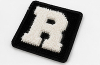 Écussons brodés en chenille personnalisés, adhésifs, pour la décoration des vêtements