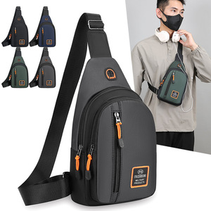 Men's Chest Bag Oxford Cloth Waterproof Multi Layer Small Crossbody Bag For Leisure Travel - Product Image 1