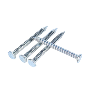 Fabricante de clavos de acero 45 #55 # vástago espiral galvanizado de grano Vertical para pared de ladrillo madera de hormigón-Clavos comunes cabeza de Brad - Product Image 3
