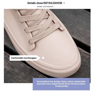 Vente en gros <span class=keywords><strong>de</strong></span> bottes <span class=keywords><strong>de</strong></span> <span class=keywords><strong>pluie</strong></span> en PVC naturel blanc tendance pour femmes chaussures d'extérieur imperméables antidérapantes semelle intérieure en PP doux hiver été - Product Image 2