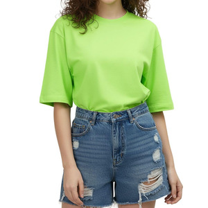 Camiseta de Verano 2026 con Nuevo Diseño y Logotipo Personalizado, Cuello Redondo, Manga Corta, Informal, de Alta Calidad, 100% Algodón para Mujer - Product Image 1