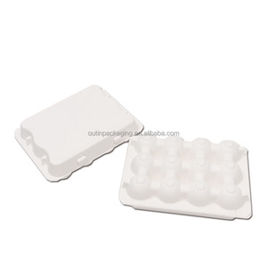 <span class=keywords><strong>Embalaje</strong></span> de caja de huevos de Chocolate moldeado de pulpa de bagazo de caña de azúcar biodegradable respetuoso con el medio ambiente <span class=keywords><strong>compostable</strong></span> de tamaño personalizado - Product Image 4