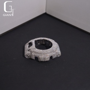 Boîtier de montre en diamant Moissanite DW6900, serti de diamants, passe le testeur de diamants, argent sterling 925, Moissanite VVS, boîtier de montre pour homme et femme - Product Image 2