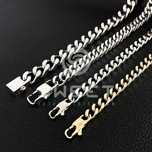 Collar Cubano de Alta Calidad 2025, Acero Inoxidable 304/316L, Chapado en Oro de 18K, Cadena de Eslabones Moderna y a la Moda para Hombre, Venta al Por Mayor - Product Image 5