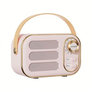 Nuevo Altavoz Bluetooth Inalámbrico Retro Portátil con Bajos, Reproductor de Audio para el Hogar - Product Image 1