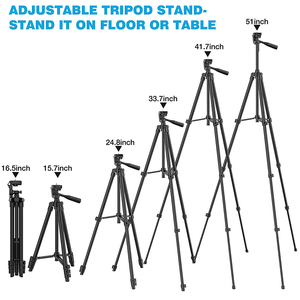 12" LED <strong>Selfie</strong> <strong>Ring</strong> <strong>Light</strong> with Tripod Stand &amp; Cellphone Holder for Live Stream/Makeup/YouTube Video Dimmable Beauty Ringlight - Product Image 3