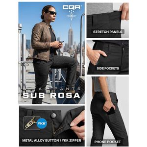 Pantalon de travail tactique extensible pour homme, taille haute, résistant à l'eau, en tissu ripstop, pour les agents de sécurité et de police - Product Image 5