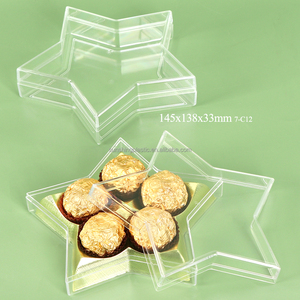 SUNSHING Vente en gros de boîtes cadeaux en forme d'étoile, contenants à chocolat personnalisés, boîtes de rangement en plastique pour bonbons, emballages transparents pour mini-sucreries - Product Image 3