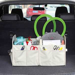 Wholesale Custom Good Price Multifunctional Non-woven Cloth <b>Trunk</b> Car Seat Back <b>Storage</b> <b>Box</b> for Rear Compartment Travel Use - Product Image 5
