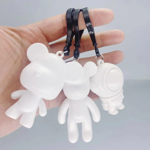 Statuetta di Orso in Vinile Personalizzabile, Scultura Fluida Fai-da-Te per Graffiti, Vari Stili, Decorazioni a Tema Anime - Product Image 5