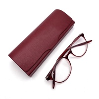 Étui à lunettes en cuir de luxe, boîte de rangement pour lunettes, emballage, étui à lunettes de soleil pour lunettes avec logo personnalisé