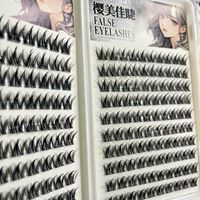 Carnet de cils sans colle haute capacité Qingdao ; Cils synthétiques mixtes en gamme complète, personnalisation en gros, cheveux synthétiques transfrontaliers