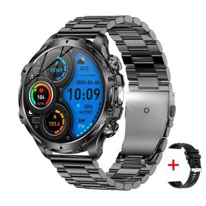 Jam tangan pintar pria 1.85 "HD, dengan baterai 700mAh, pelacak kebugaran untuk Bluetooth, penjawab panggilan, tahan air (IP68) untuk Android & IOS - Product Image 5