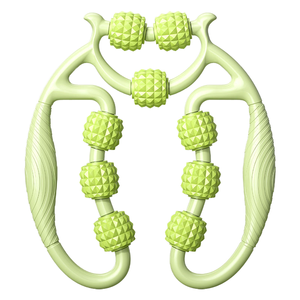 Wholesale High Quality Yoga Fitness Equipment Nine Wheels Leg Massager and Muscle <b>Roller</b> for Relaxation <b>Neck</b> Massager - Product Image 1