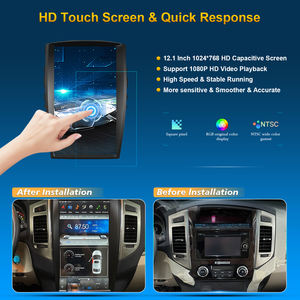 Autoradio Android 17 pouces, système multimédia de voiture avec navigation GPS et écran CarPlay pour Pajero 2006- - Product Image 3