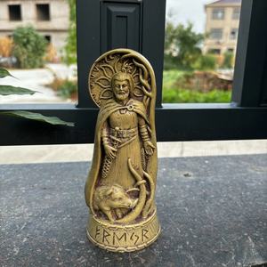 Ornements d'autel païens des dieux vikings en résine NSA10, sculpture de la mythologie nordique, peinte à la main, réaliste pour jardin extérieur, patio, rituel - Product Image 6