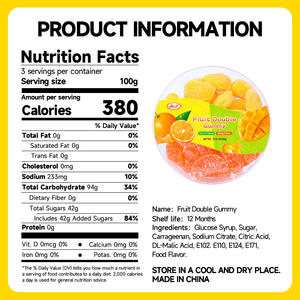 Жевательные конфеты Yummy с двойным вкусом апельсина и манго, 338 г, коробка, оптовая продажа, закуски для досуга - Product Image 4