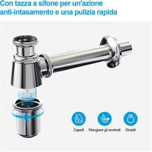 Siphon chromé Ø 26X250 1 \ "outil de tournage ABS - Product Image 3