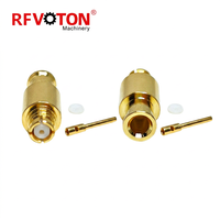 Connecteur coaxial RF femelle SMP à souder pour câble semi-rigide RG405 086, adaptateur RF à faible VSWR, fourni par l'usine