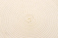 Tapis de table rond en plastique PP tissé, style zen asiatique, logo coq brodé, bord rond, imperméable, antidérapant, non toxique, 32-38 cm