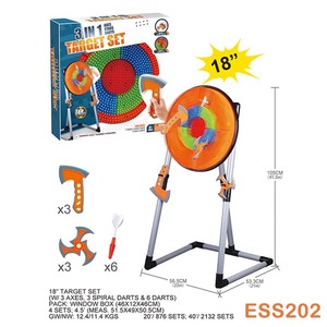 21 "18" bên ngoài trò chơi thể thao kit bao gồm trục phi tiêu sao và bắn cung Dartboard đồ chơi bắn súng cho trẻ em ném mục tiêu thiết lập - Product Image 3