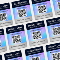 Etiquetas de Seguridad de Papel Personalizadas de Fábrica, Etiquetas a Prueba de Manipulación, Hoja de Etiquetas Troqueladas, Etiqueta con Código QR Rastreable