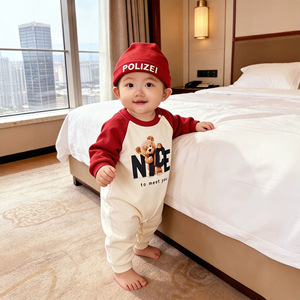 Tenues Familiales Assorties Uniques 2026 – Sweat à Capuche en Coton <span class=keywords><strong>NICE</strong></span> Motif Petit Ours – Style Coréen pour Maman, Papa, Toutes Saisons, Manches Raglan - Product Image 4