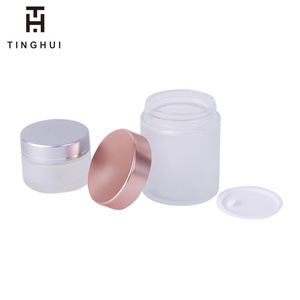 ครีมบำรุงผิวขนาด 2 ออนซ์ 8 ออนซ์ 5 กรัม 50 กรัม 200 กรัม บรรจุในขวดแก้วสีชมพูโรสโกลด์แบบฝ้า ขนาด 5 มล.-50 มล. 200 มล. พร้อมฝาสีดำ - Product Image 4