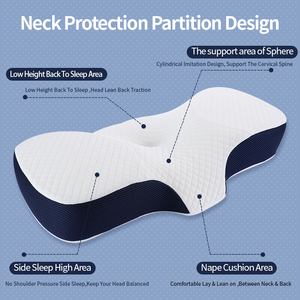 2025 Chất lượng cao cổ tử cung tre cao cấp chỉnh hình gối Bộ nhớ bọt - Product Image 4