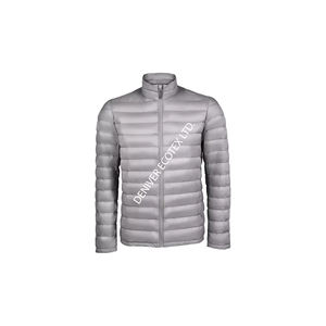 OEM logotipo personalizado al por mayor capucha Puffer Puff cálido grueso Zip Up acolchado 100% poliéster chaqueta acolchada de invierno para los hombres de Bangladesh - Product Image 1