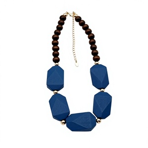 Nuevo Collar de Madera Colorido de Lujo, Diseños Bohemios, Cadena con Cuentas de Fantasía, Joyería de Primera Calidad para Mujer, Ideal para Bodas - Product Image 2