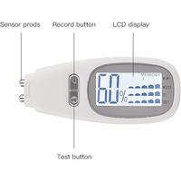 J&R BIA Sensor Portable Mini Facial Body Skin Hydration Testing Machine Women Home Beauty Gadget with Water Oil Analysis