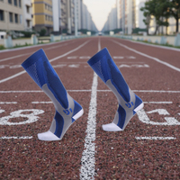 Chaussettes de compression de sport pour marathon en plein air pour hommes et femmes, chaussettes de mollet en tricot d'automne pour la course à pied, l'escalade, adultes