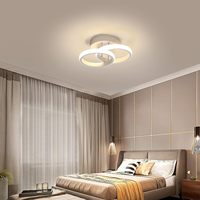 Lampes d'allée, lampes de couloir, lampes de plafond rondes, style nordique minimaliste moderne, luminaires pour vestiaire, entrée, hall, à intensité variable