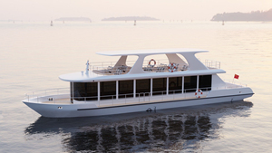 Grandsea Bateau-restaurant en acier personnalisé de 80 pieds, nouveau ferry maritime diesel pour le tourisme et les excursions, bateau à passagers avec hélice - Product Image 5